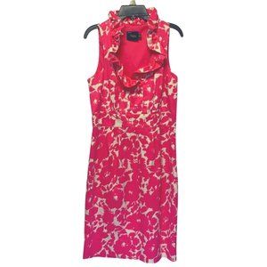 Just Taylor Pink White Floral Sleeveless Cocktail Party Dress